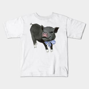 Black piglet Kids T-Shirt